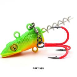 T&ecirc;te &agrave; Visser VMC Pela Jig 60g Firetiger
