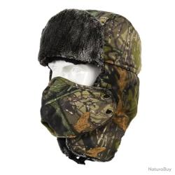 CAGOULE DE CHASSE CAMOUFLAGE POLAIRE AVEC COUPE VENT D&Eacute;TACHABLE - FOR&Ecirc;T - LIVRAISON GRATUITE