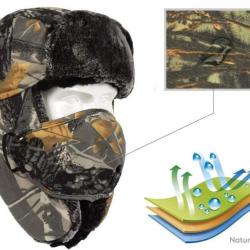 CAGOULE DE CHASSE CAMOUFLAGE POLAIRE AVEC COUPE VENT D&Eacute;TACHABLE - GRISE - LIVRAISON GRATUITE