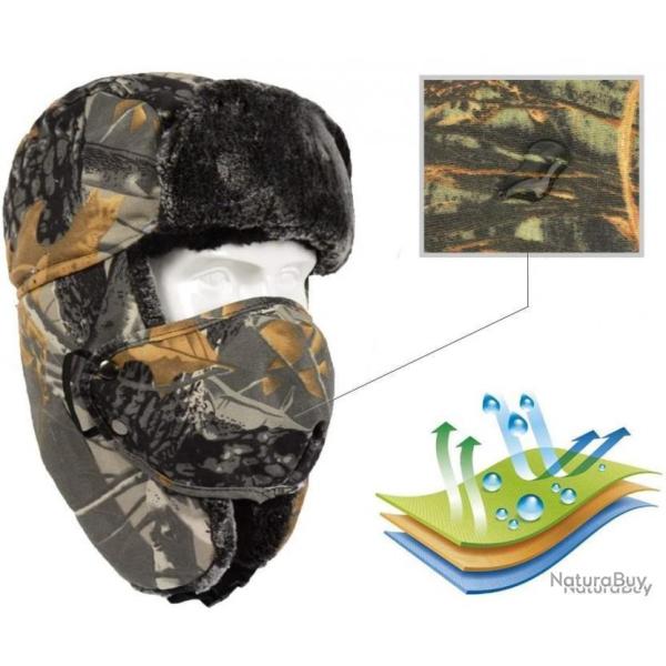 CAGOULE DE CHASSE CAMOUFLAGE POLAIRE AVEC COUPE VENT D�TACHABLE - GRISE - LIVRAISON GRATUITE