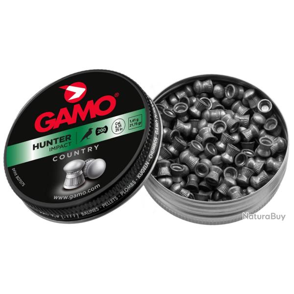 Plombs GAMO hunter cal.6.35mm par 2000