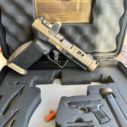 CANIK TTI COMBAT CAL 9X19 + Point rouge TRIJICON RMR 3.25 MOA