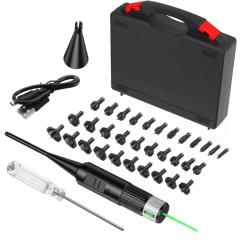 Collimateur de r&eacute;glage Vert Professionnel USB en mallette calibre 0.17 jusqu'&agrave; calibre 12 GA