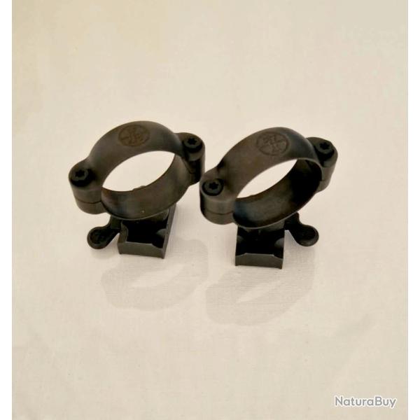 Collier type QR LEUPOLD Mod.34mm Haut plus  Embase type QR LEUPOLD TIKKA Mod.T3-T3X