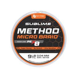 NYTRO TRESSE SUBLIME PE-X8 METHOD MICROBRAID HOOK LINE 50M NYTRO 50m 0,04mm