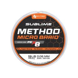 NYTRO TRESSE SUBLIME PE-X8 METHOD MICROBRAID HOOK LINE 50M NYTRO 0,06mm 50m