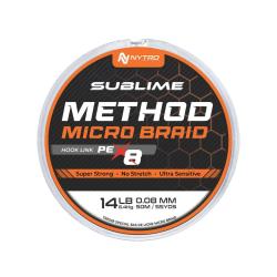 NYTRO TRESSE SUBLIME PE-X8 METHOD MICROBRAID HOOK LINE 50M NYTRO 0,08mm 50m