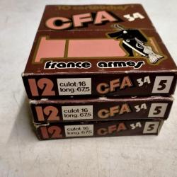 trois boites  CFA  34 Cal 12/67,5
