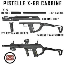 Kit DELUXE CARABINE pour PISTELLE X-68 - MCS