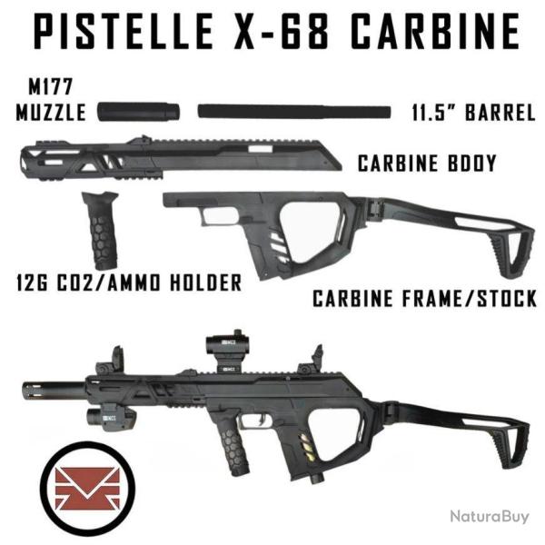Kit DELUXE CARABINE pour PISTELLE X-68 - MCS