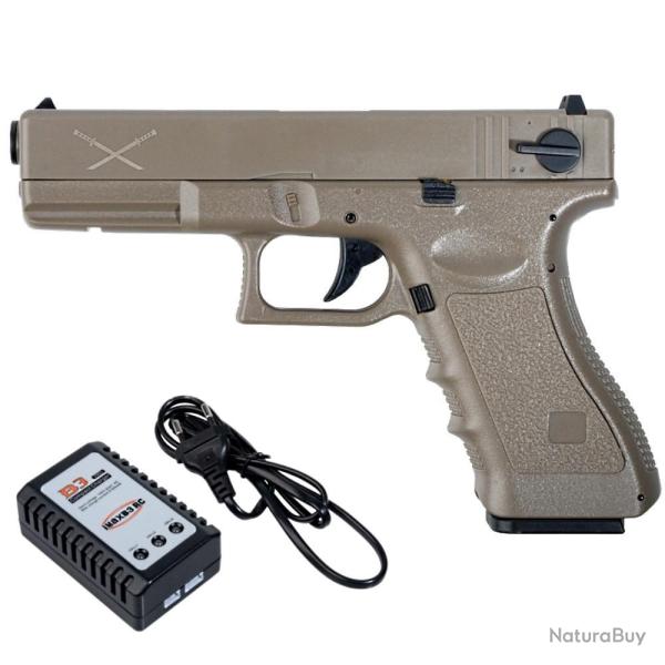 Pistolet airsoft �lectrique YAKUZA TAN DELTA TACTICS - TAN - G18
