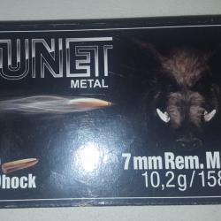 Munitions 7RM de marque tunet metal 158gr(10,2gr)