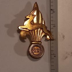 Insigne de la 22&egrave;me compagnie port&eacute;e de la L&eacute;gion &eacute;trang&egrave;re (22&egrave;me CPLE) - Drago