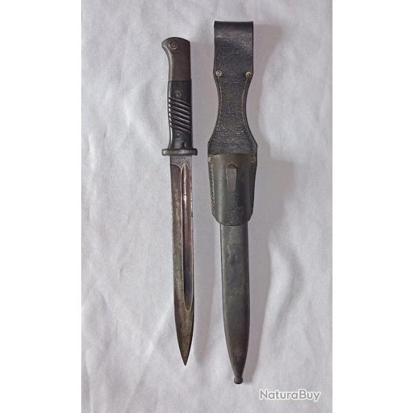 Ba�onnette et son porte ba�onnette mauser 98k allemand 39/45 collection WW2