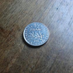 monnaie 1/2 franc semeuse 1991