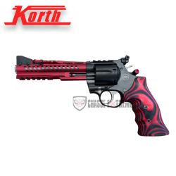 Revolver KORTH Super Sport GTA Rouge 6'' Jim Wilson Grip Rouge&Noir Cal 357 Mag