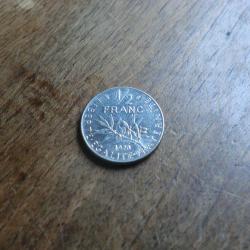 monnaie 1/2 franc semeuse 1978