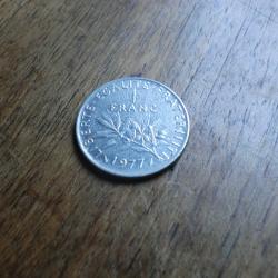 monnaie 1 franc semeuse 1977