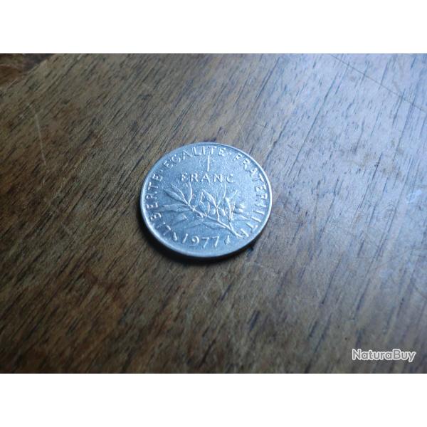 monnaie 1 franc semeuse 1977