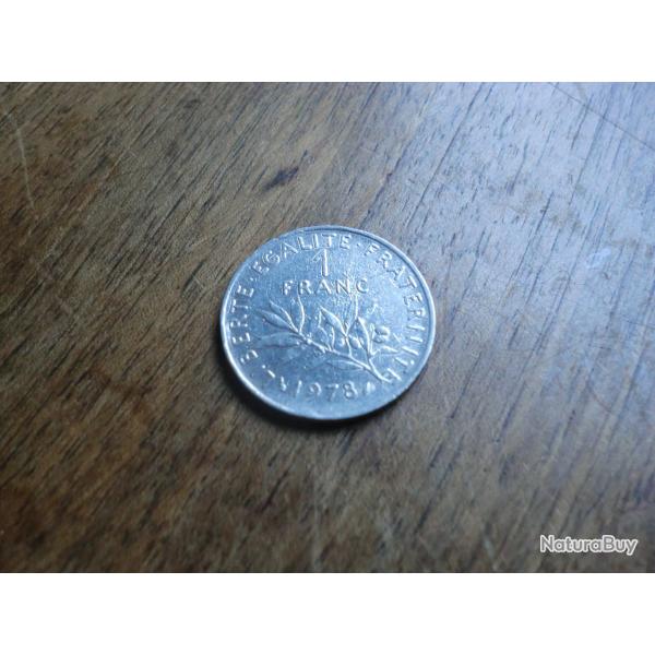 monnaie 1 franc semeuse 1978