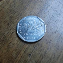 monnaie 2 franc semeuse 1994
