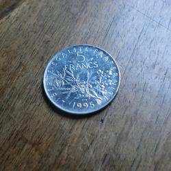 monnaie 5 franc semeuse 1995