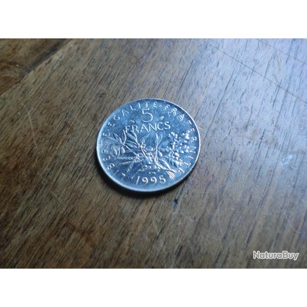 monnaie 5 franc semeuse 1995