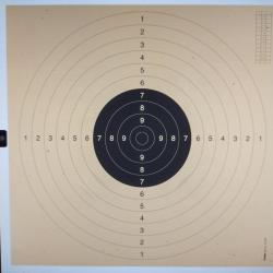 100 cartons cibles c50 55x53 cm avec encoches