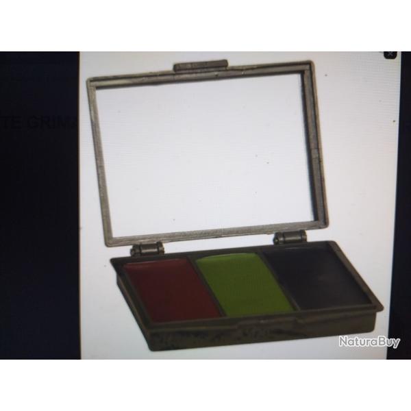 Mil-tec palette grimage camo 3 couleurs avec mirroir