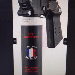 Concorde defender a&eacute;rosol gel poivre 100ml avec poign&eacute;e