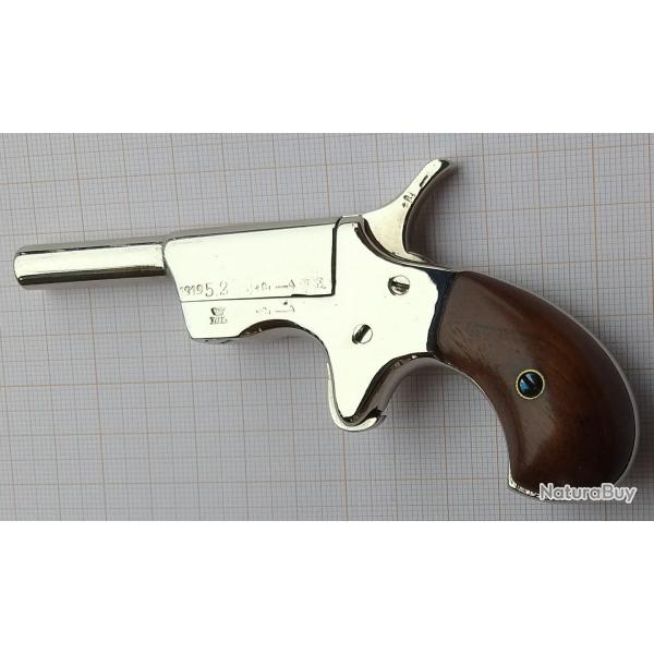 Superbe petit pistolet de cycliste (ou v�lodog) artisan li�geois , 6mm bosquette