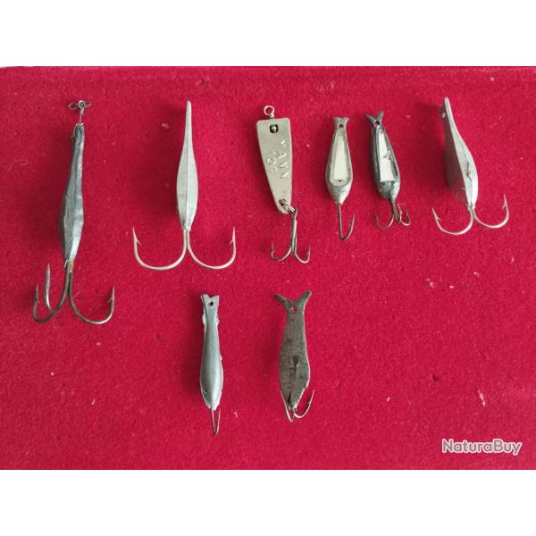 LOT 8 LEURRES A DANDINER POISSON ETAIN PLOMB MIROIR YANN