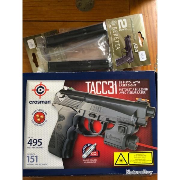 Pistolet � billes Crosman TAC C31 viseur laser
