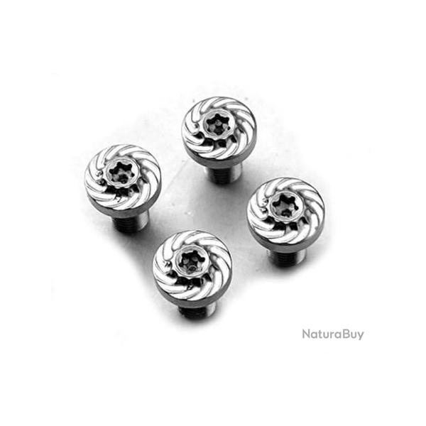 Jeux de 4 visses pour plaquette colt 1911 (argent 6)