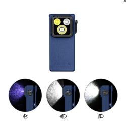 Oclip Ultra avec faisceau large, concentr&eacute; et UV- Olight Bleu Marine