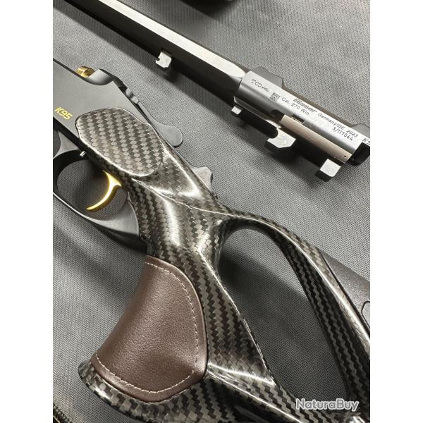 Carabine kipplauf Blaser K95 Ultimate carbone inserts cuir