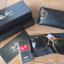 AVIATOR RAY BAN  LUNETTES SOLEIL CHASSE P&Ecirc;CHE  NATURE OUTDOORS  INTACTE  NEUVES