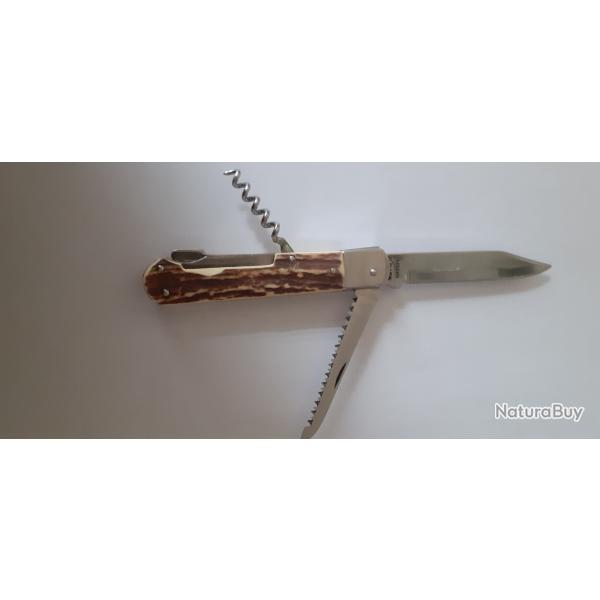 Couteau pliant 2 lames + tire-bouchons tch�que MIKOV