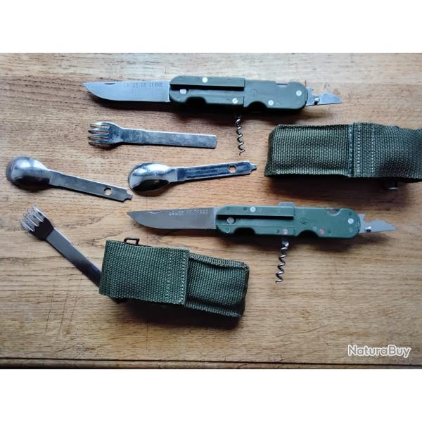 Deux  couteaux  tatou arm�e de terre