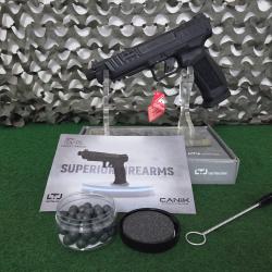 Pistolet de d&eacute;fense Canik calibre 50, CO2, 5 coups, 18 joules.