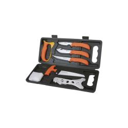 Ensemble d'&eacute;quarrissage huit pieces outdoor edge wild pak