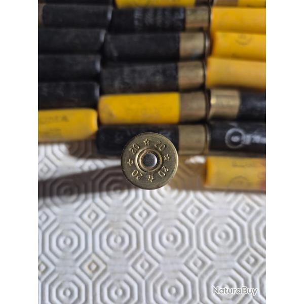 Vend  lot de 35 cartouches chasse cal 20