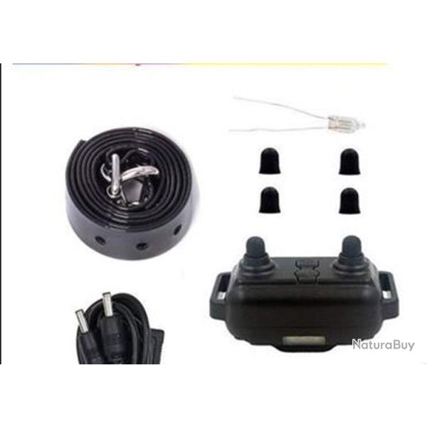 Collier Electrique Dressage Rechargeable Etanche 3 Modes Sonore Vibration Electrique