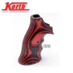 Poign&eacute;e KORTH Jim Wilson Noir/Rouge