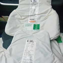 Ench&egrave;re lot de 2 plaques balistiques 3a contre les armes de poings et les lames  MEHLER 33X34 cm