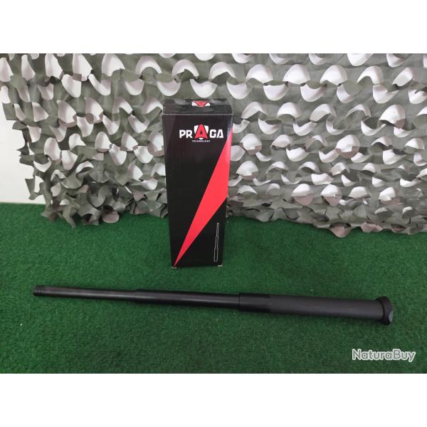 Matraque Praga t�lescopique avec bouton de d�verrouillage.