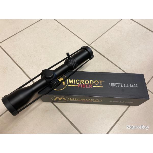 Vends lunette MICRODOT fiber 1,5-6x44 r�ticule lumineux