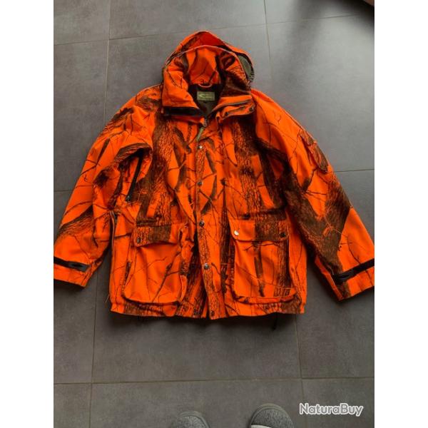 Veste de chasse fluo orange taille L