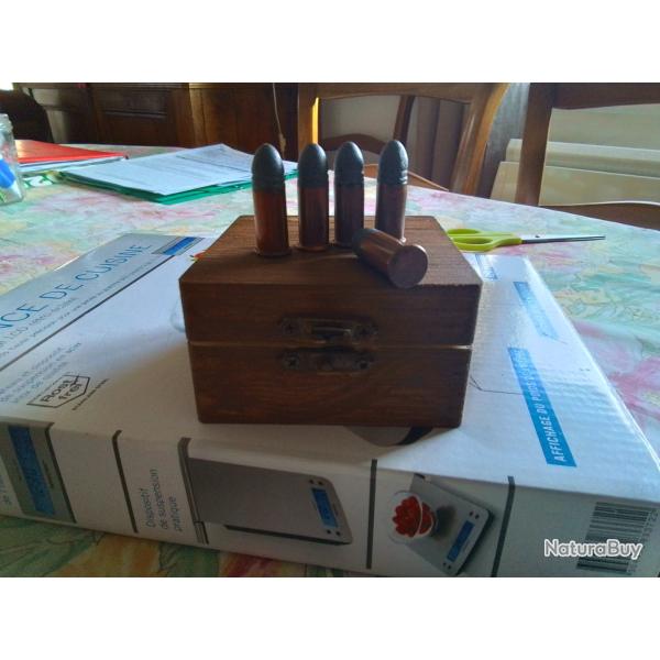 5 balles 38 rimfire pour collection