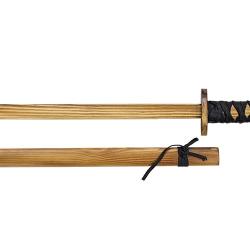 Katana en bois marron